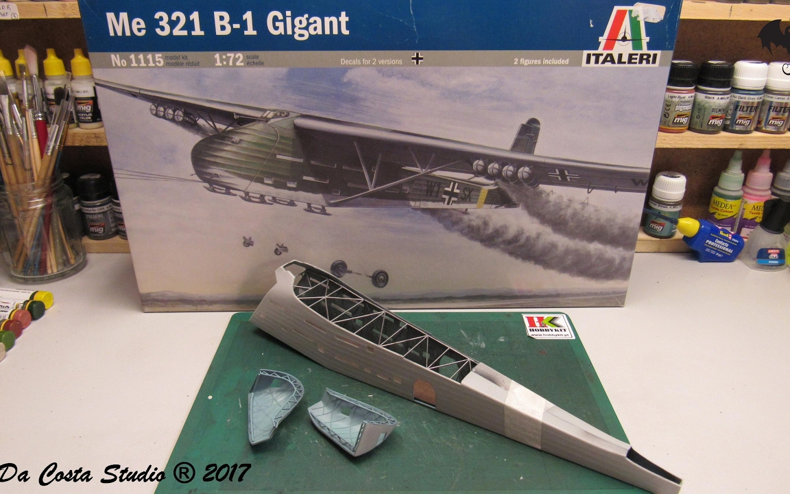 意大利1/72 me321重型运输滑翔机制作