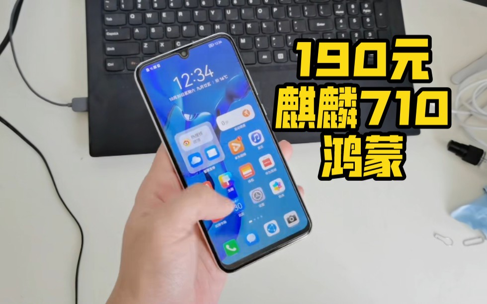 190元,华为麒麟710手机,鸿蒙系统,荣耀10青春版,百元备用机,闲鱼捡漏