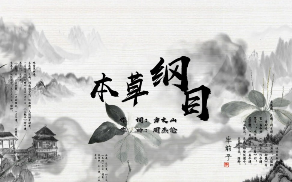 周杰伦本草纲目哔哩哔哩bilibili