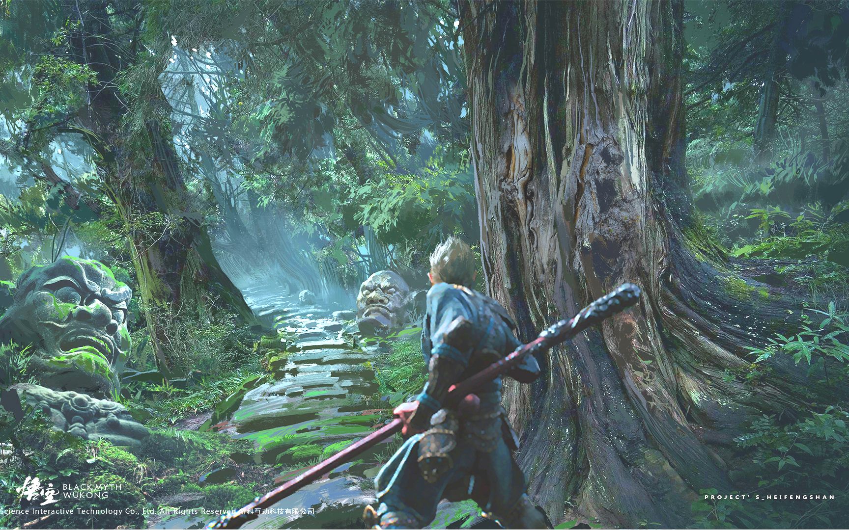 黑神话之悟空游戏美术图集欣赏人物角色和场景原画公布游戏画面极致