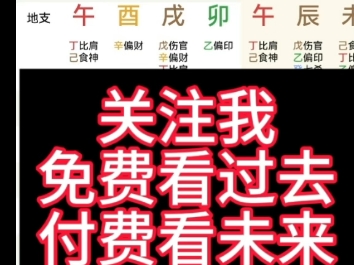 四柱八字命理国学,免费看过去,关注我,让你的命运齿轮开始转动哔哩哔哩bilibili