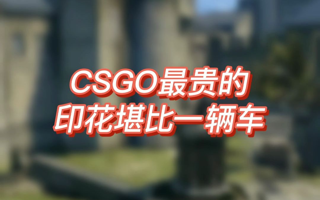 csgo最贵的几款印花网络游戏热门视频