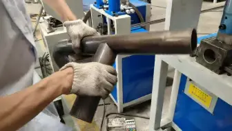 楼梯扶手圆管冲弧机圆管坡口机