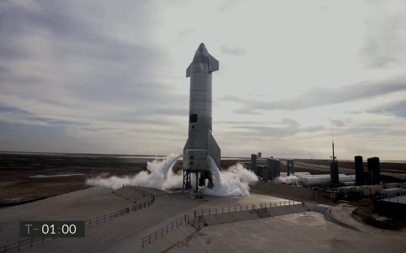 spacex starship星舰 sn10 10km飞行测试回放