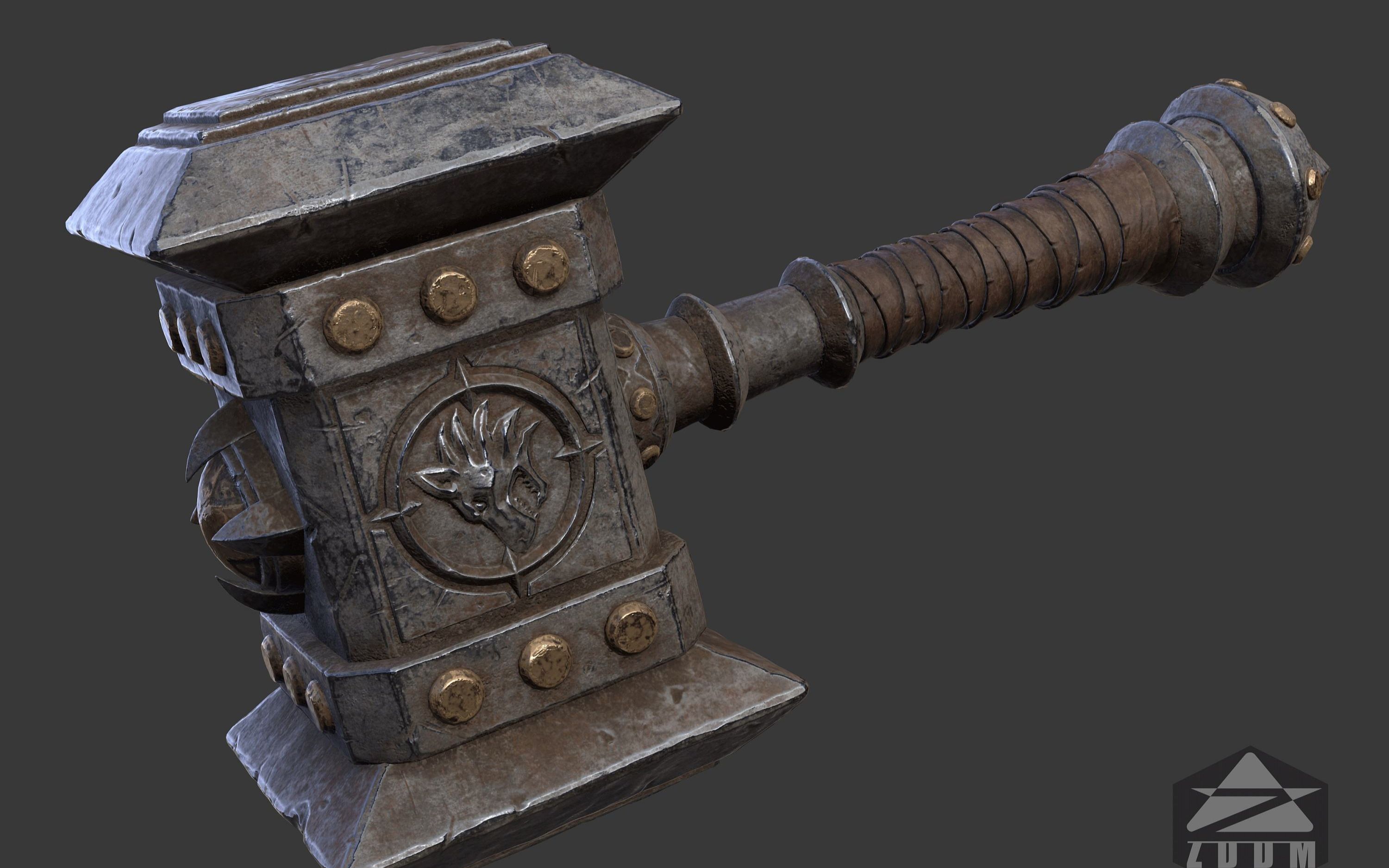 做了个锤子,3dmax零基础教程道具建模全流程_哔哩哔哩 (゜-゜)つロ