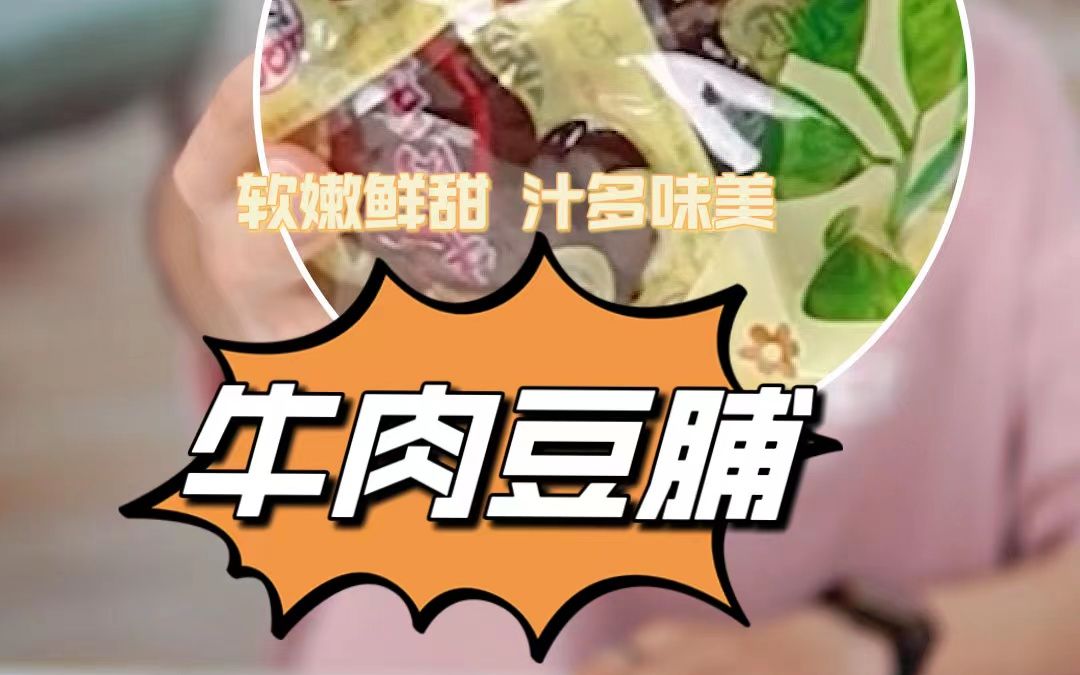 真材实料的牛肉豆脯,一口下去全是肉香!哔哩哔哩bilibili