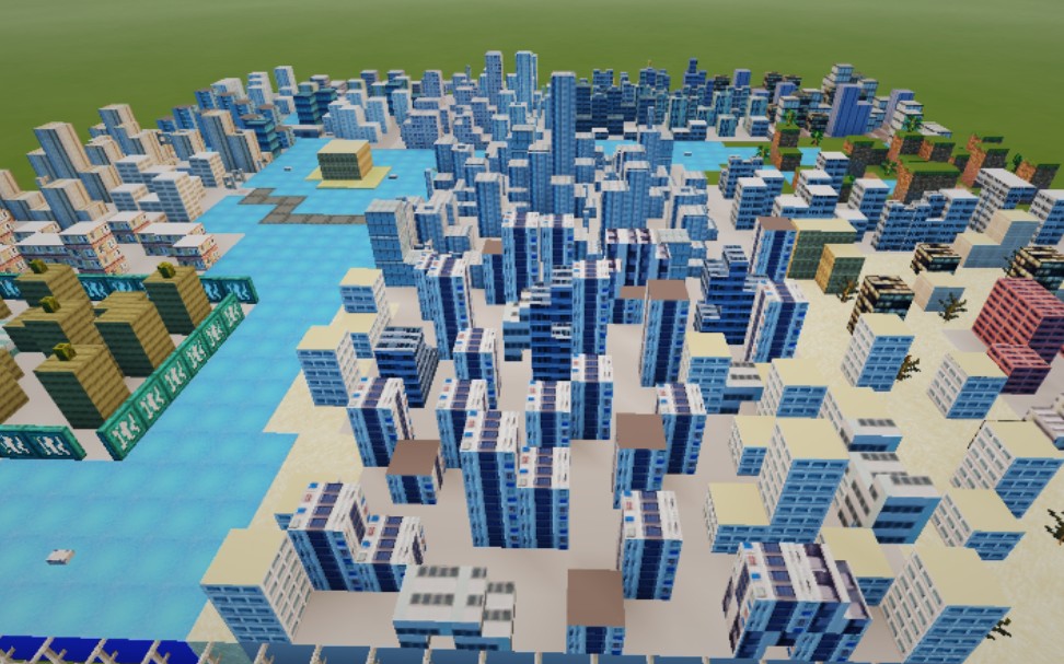 自制微缩城市1.0_哔哩哔哩bilibili_我的世界