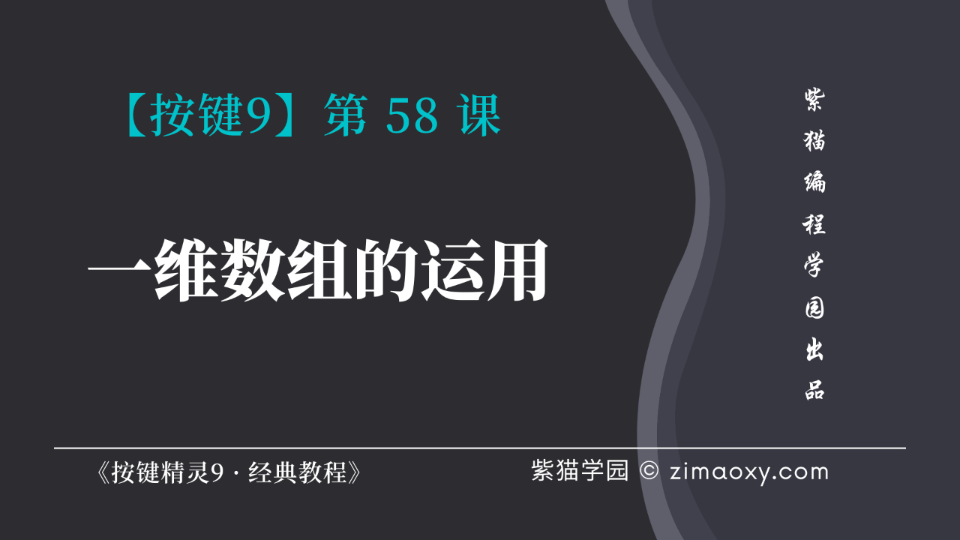 【按键9】第58课 一维数组的运用技巧  《按键精灵9 ⷠ经典教程》哔哩哔哩bilibili