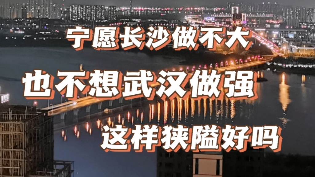 有人戏称,湖南人为了不让武汉做大,也宁愿长沙做不大!哔哩哔哩bilibili