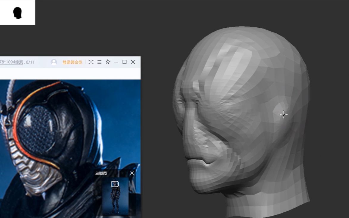 [图]【假面骑士：黑日】竟然还能看到有人做假面骑士-黑日建模，B站到处都是人才！