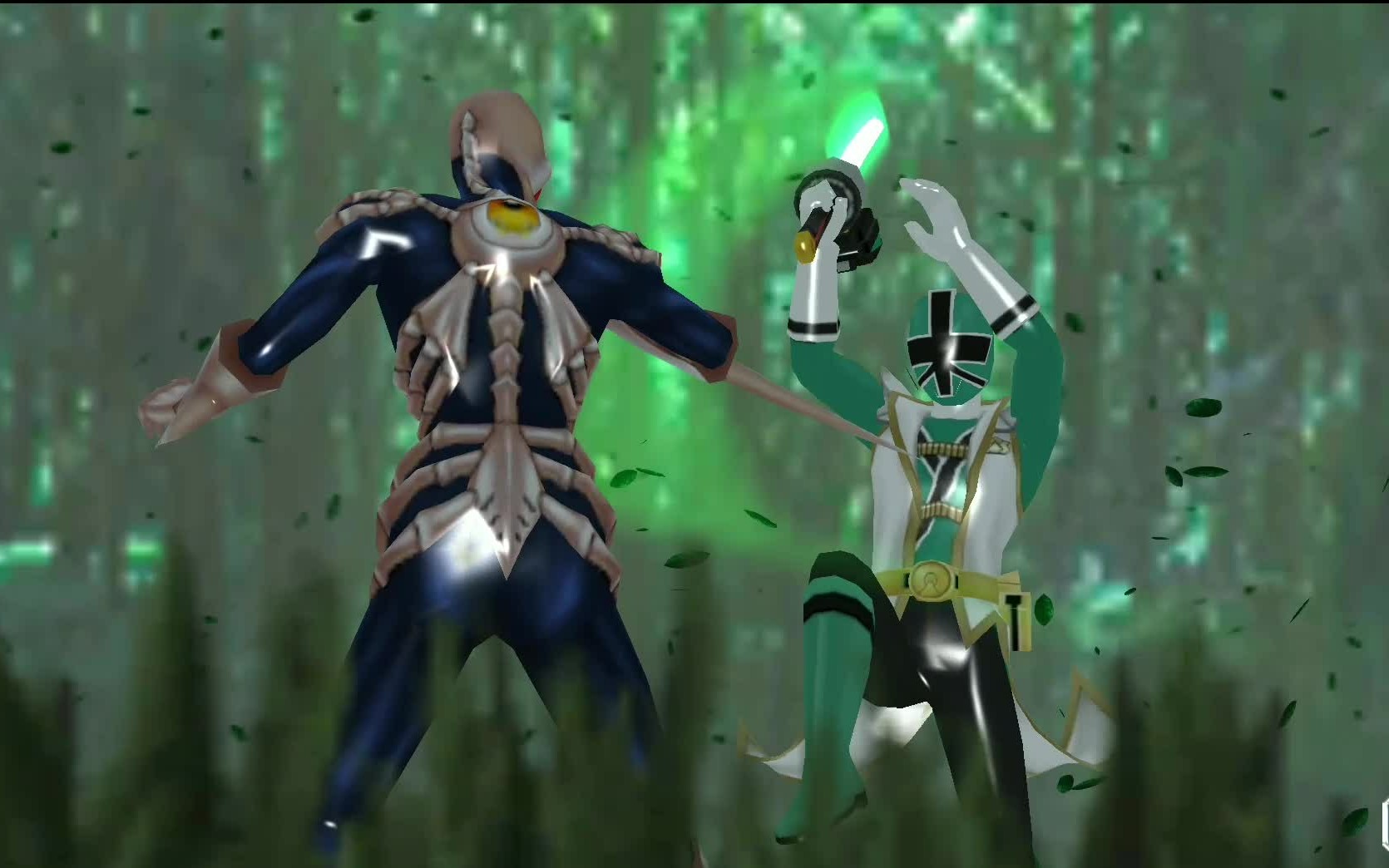 超级战队传奇战争 侍战队 超级真剑绿必杀技