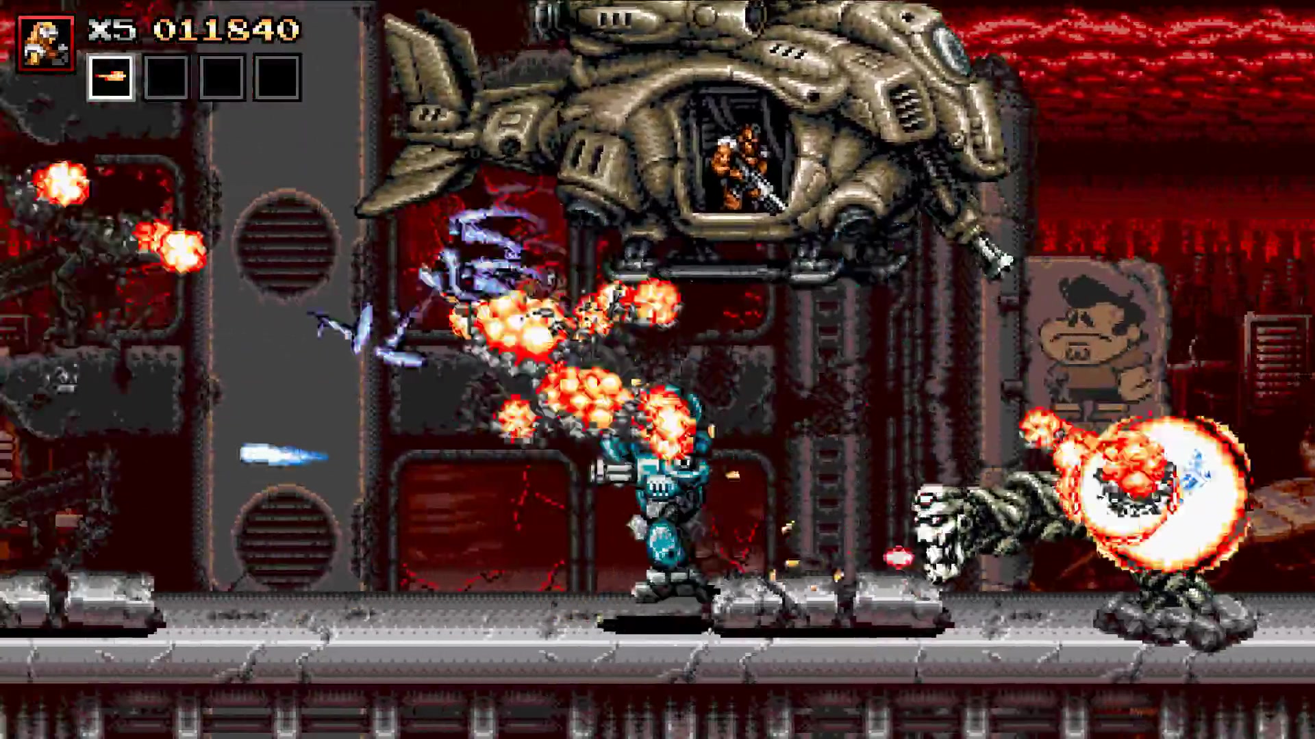 [图][Mk]魂斗罗精神续作？炽热合金 （Blazing chrome) 16位复古像素射击游戏体验