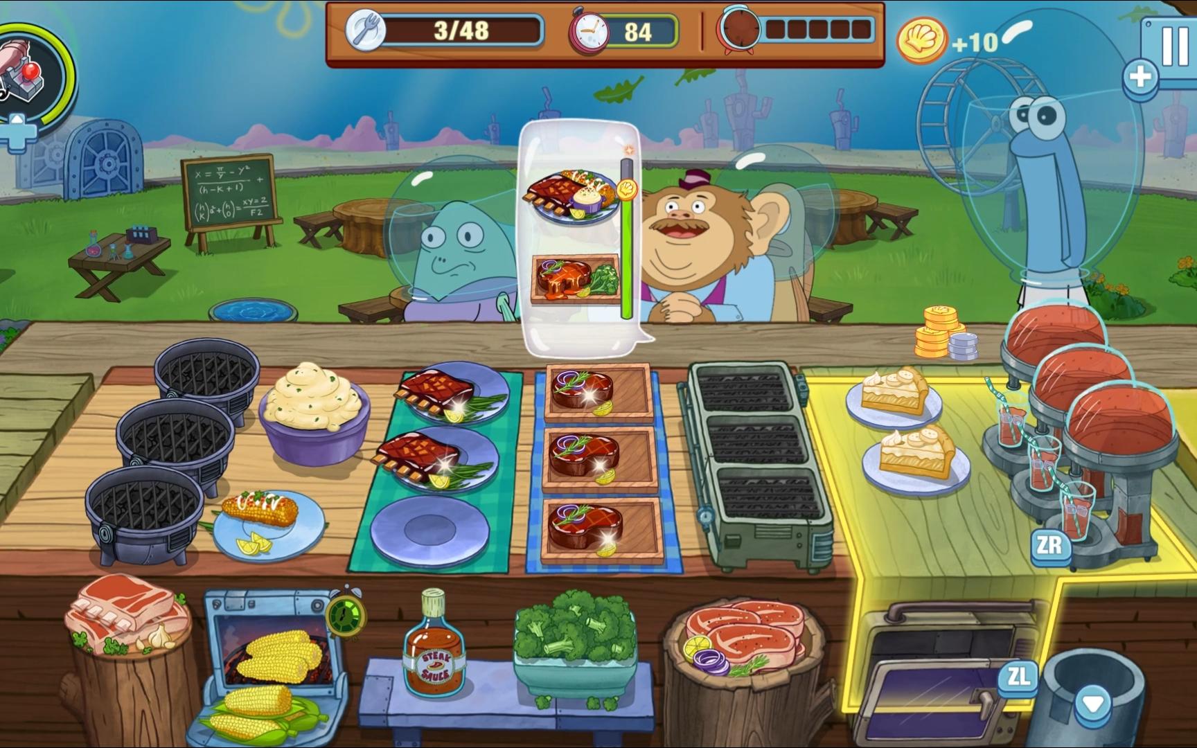 海绵宝宝大闹蟹堡王娱乐流程24 珊迪的烧烤