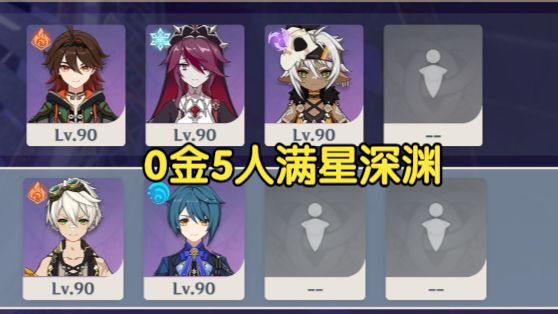 新的突破！0金5人满星8月深渊