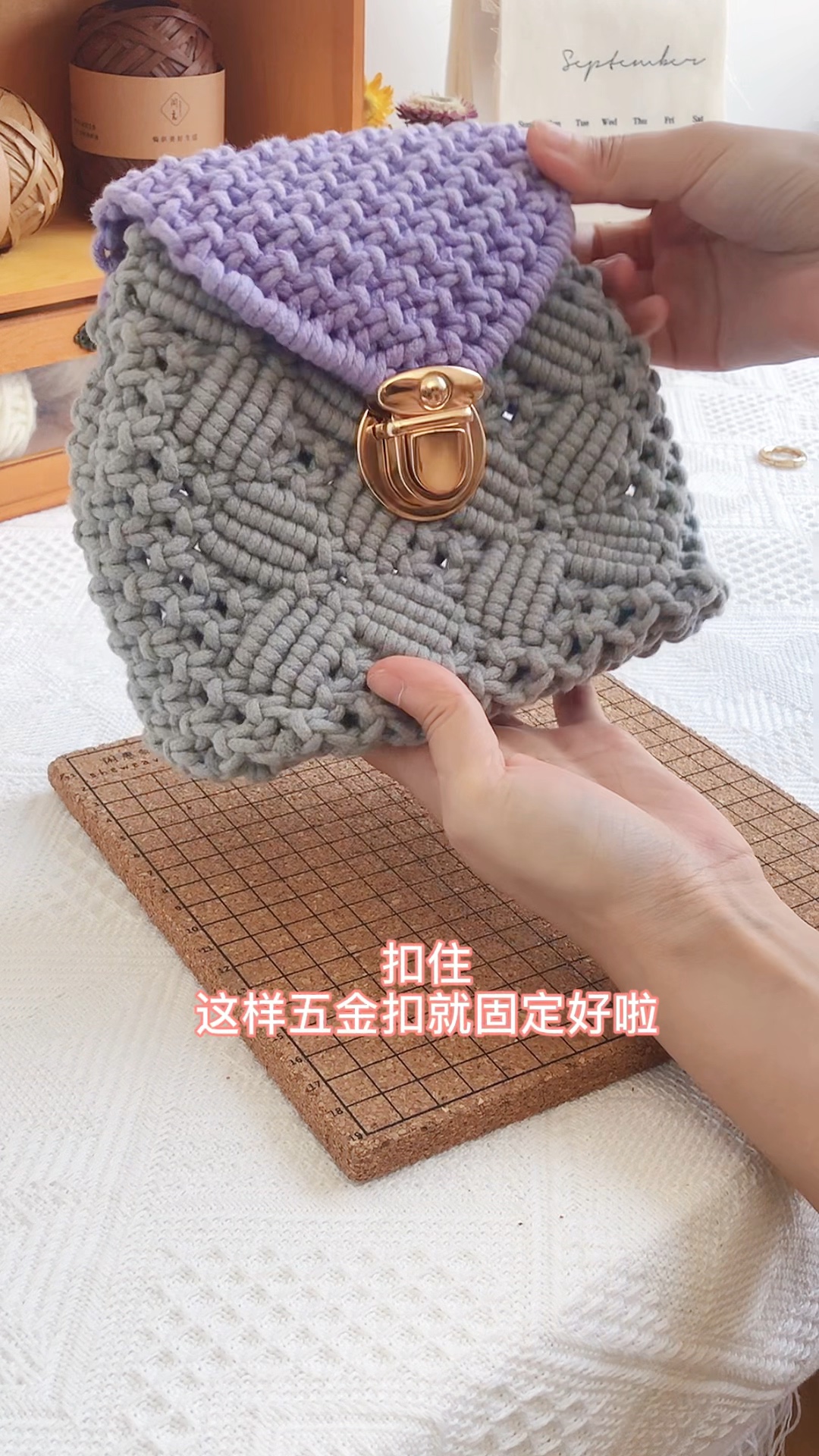 和大家分享我们常用的macrame编绳五金扣的使用方法~#MACRAME编织##手工DIY编织#哔哩哔哩bilibili