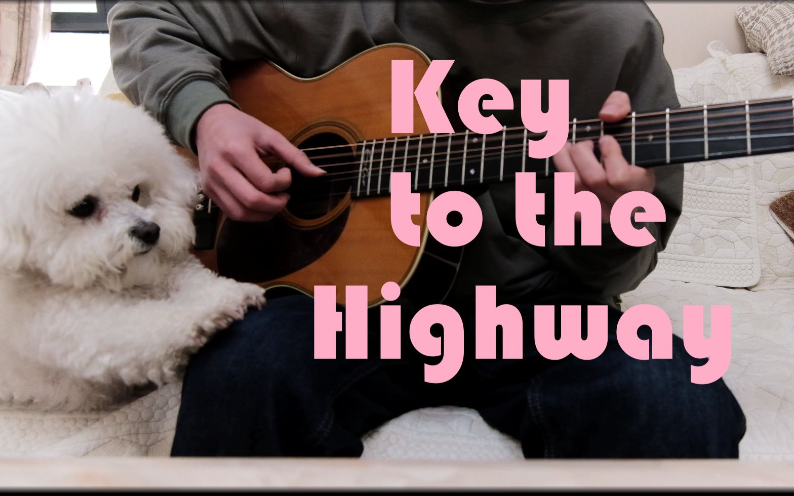 [图]没有市场的布鲁斯弹唱《Key to the Highway》