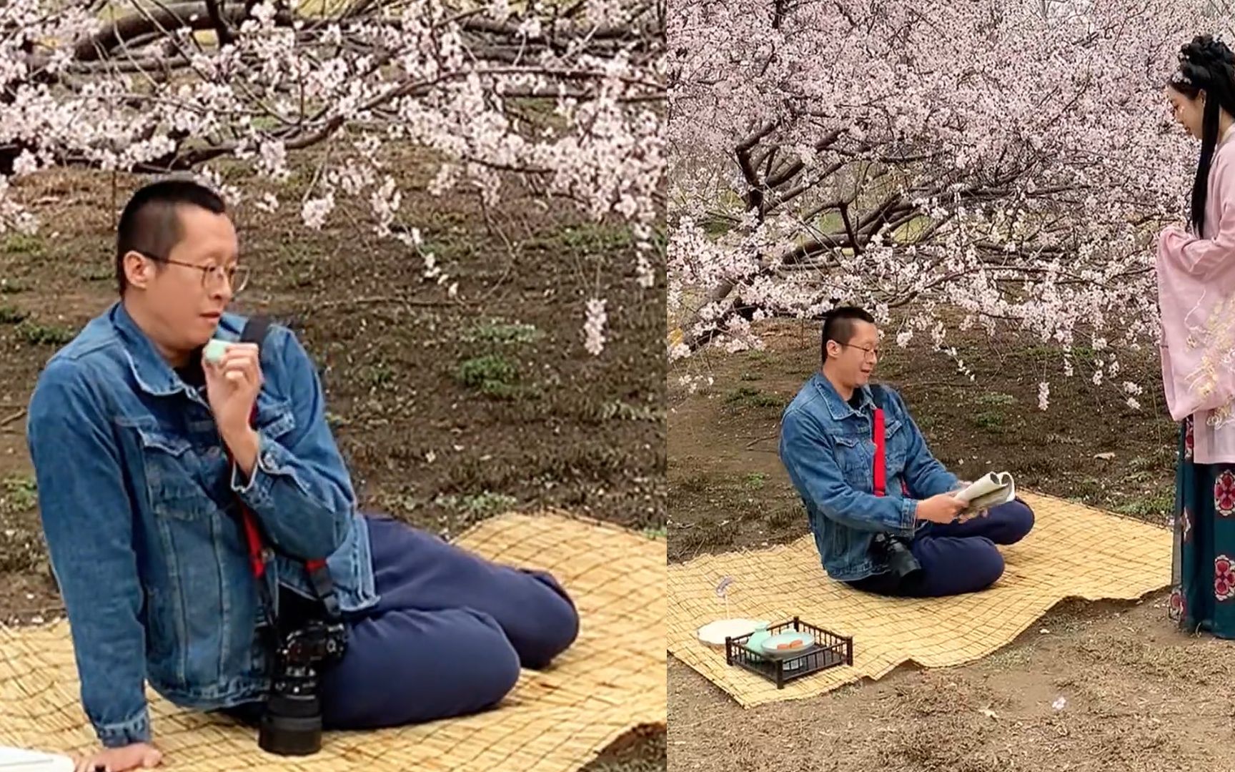 摄影师指导模特拍照亲自演示动作身姿妖娆一颦一笑太抚媚专业