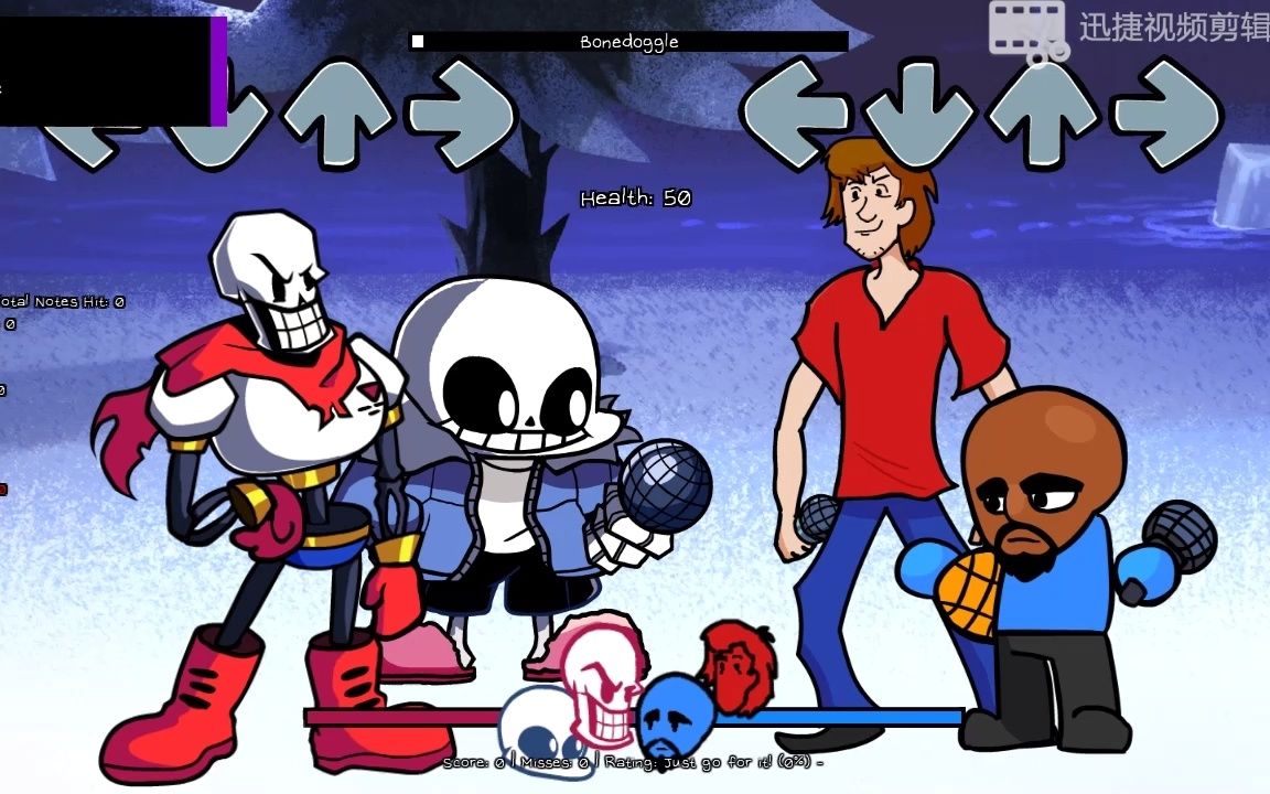 [图]FNF Mashup sans和papyrus vs shaggy和Matt