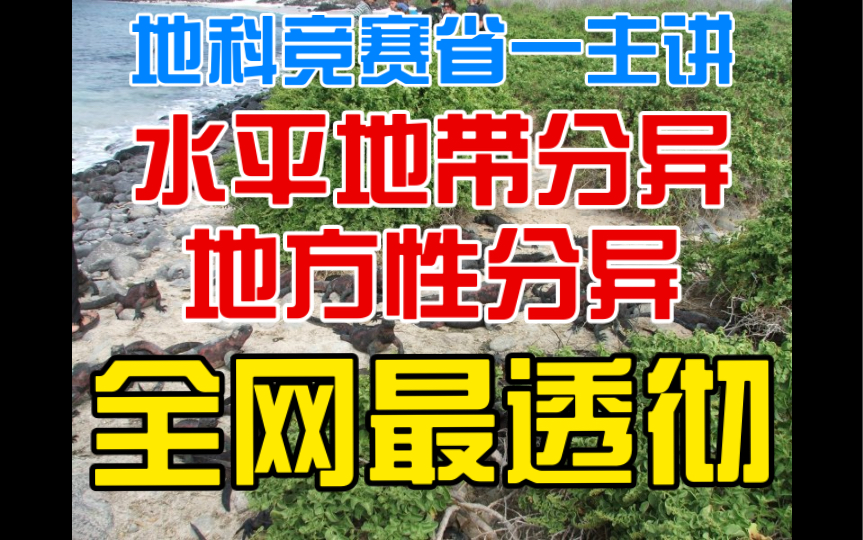 【高中地理】水平地带分异与地方性分异哔哩哔哩bilibili