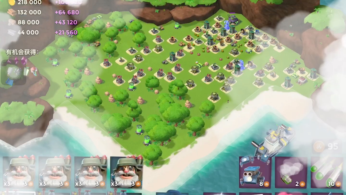 海岛奇兵国服(继续升级低等建筑,继续肝)