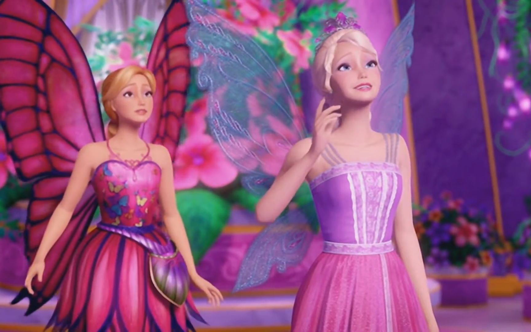 芭比之蝴蝶仙子 x 精灵公主_哔哩哔哩_bilibili