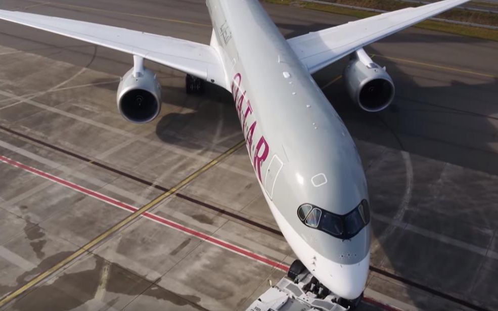 【卡塔尔航空】卡塔尔航空公司的空客a350-1000正在制造中