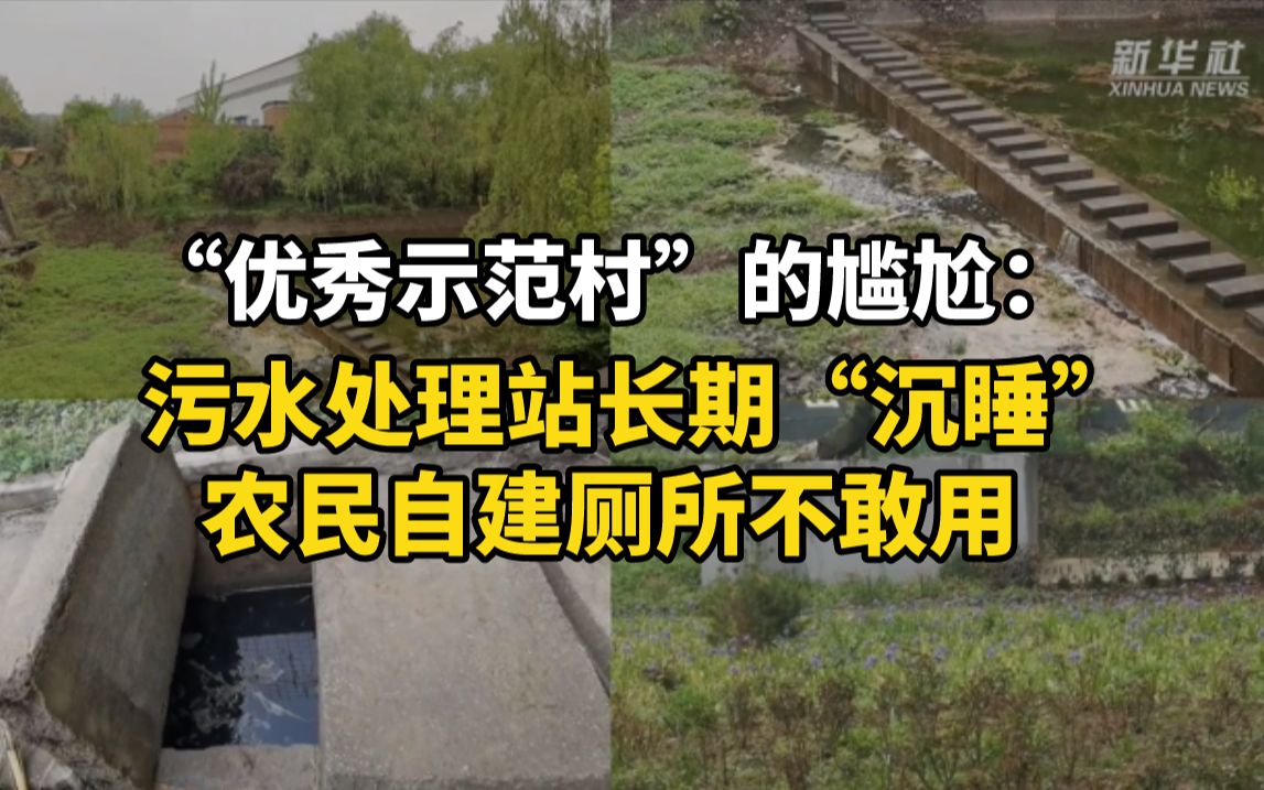 [图]“优秀示范村”的尴尬：污水处理站长期“沉睡”，农民自建厕所不敢用