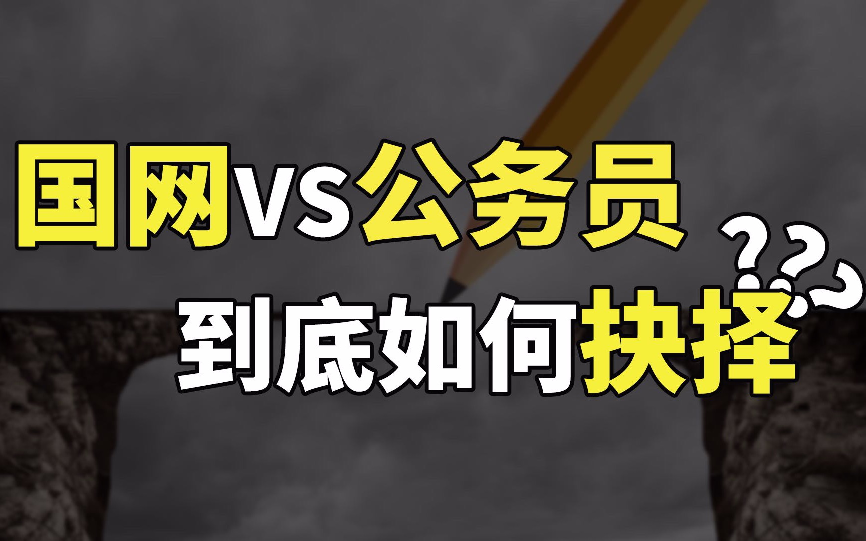 国家电网VS 公务员如何选择?哔哩哔哩bilibili