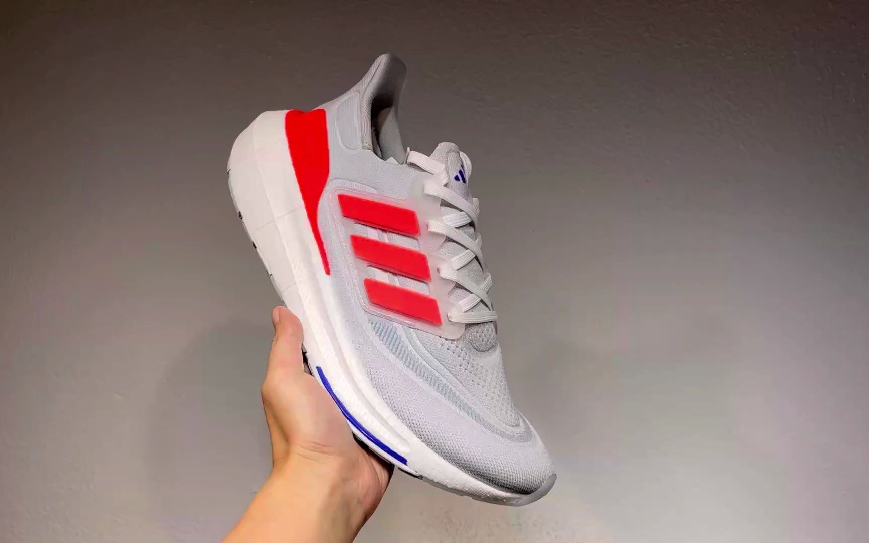 adidas pure boost light加厚爆米花袜套式针织鞋面休闲运动慢跑鞋