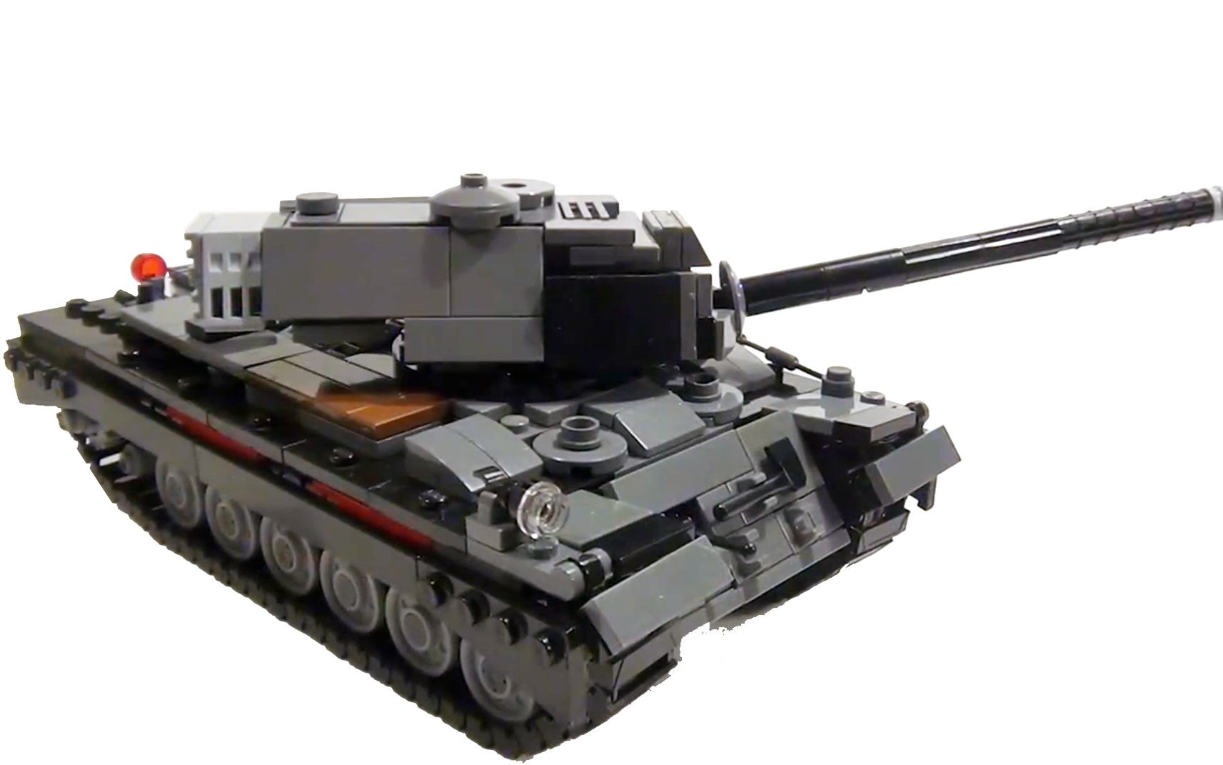 乐高moc教程美国m46巴顿中型坦克拼搭指南