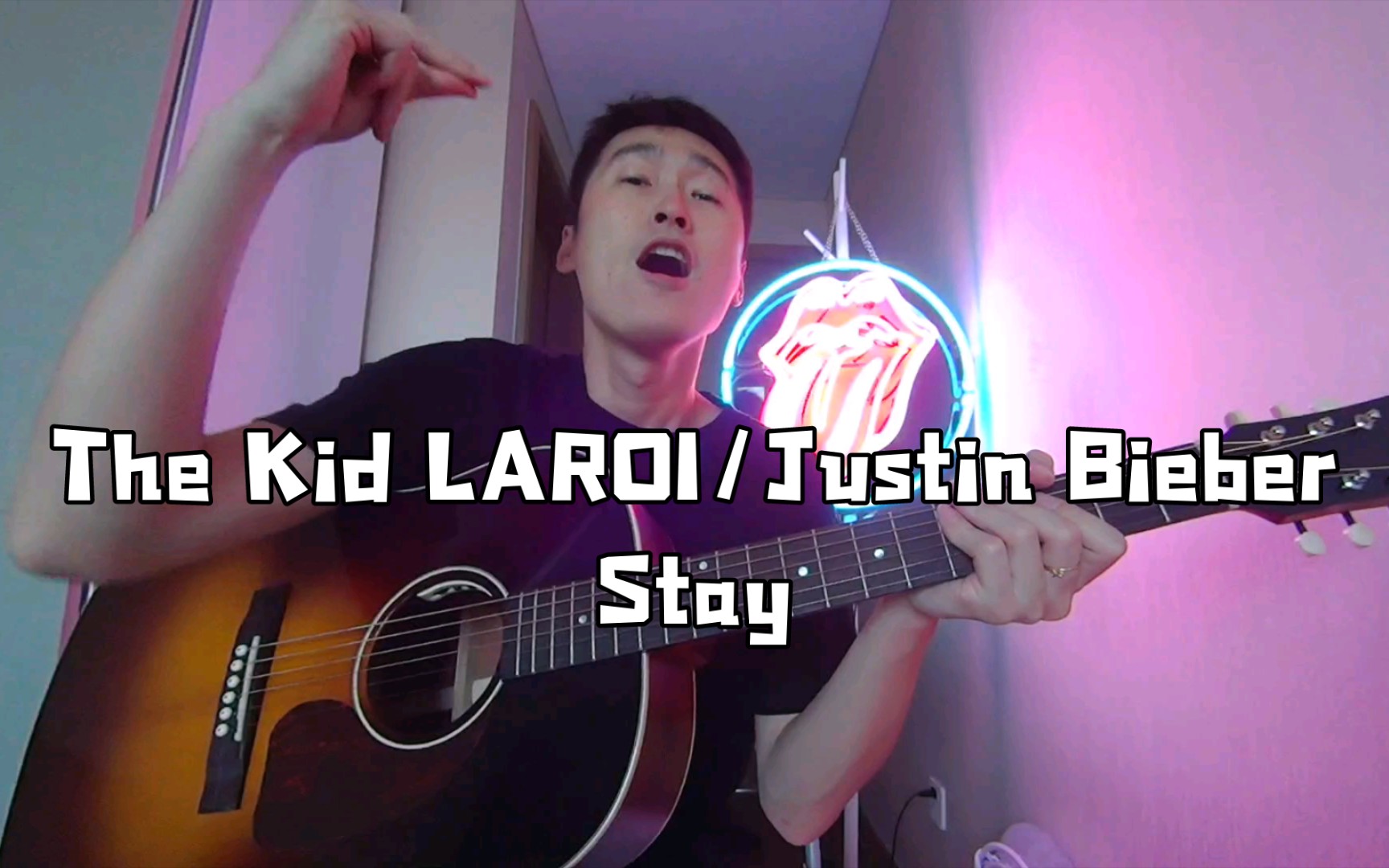 [图]一分钟学会吉他弹唱The Kid LAROI/Justin Bieber的Stay