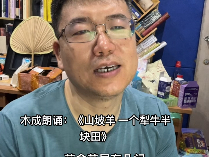 木成朗诵:《山坡羊 一个犁牛半块田》哔哩哔哩bilibili