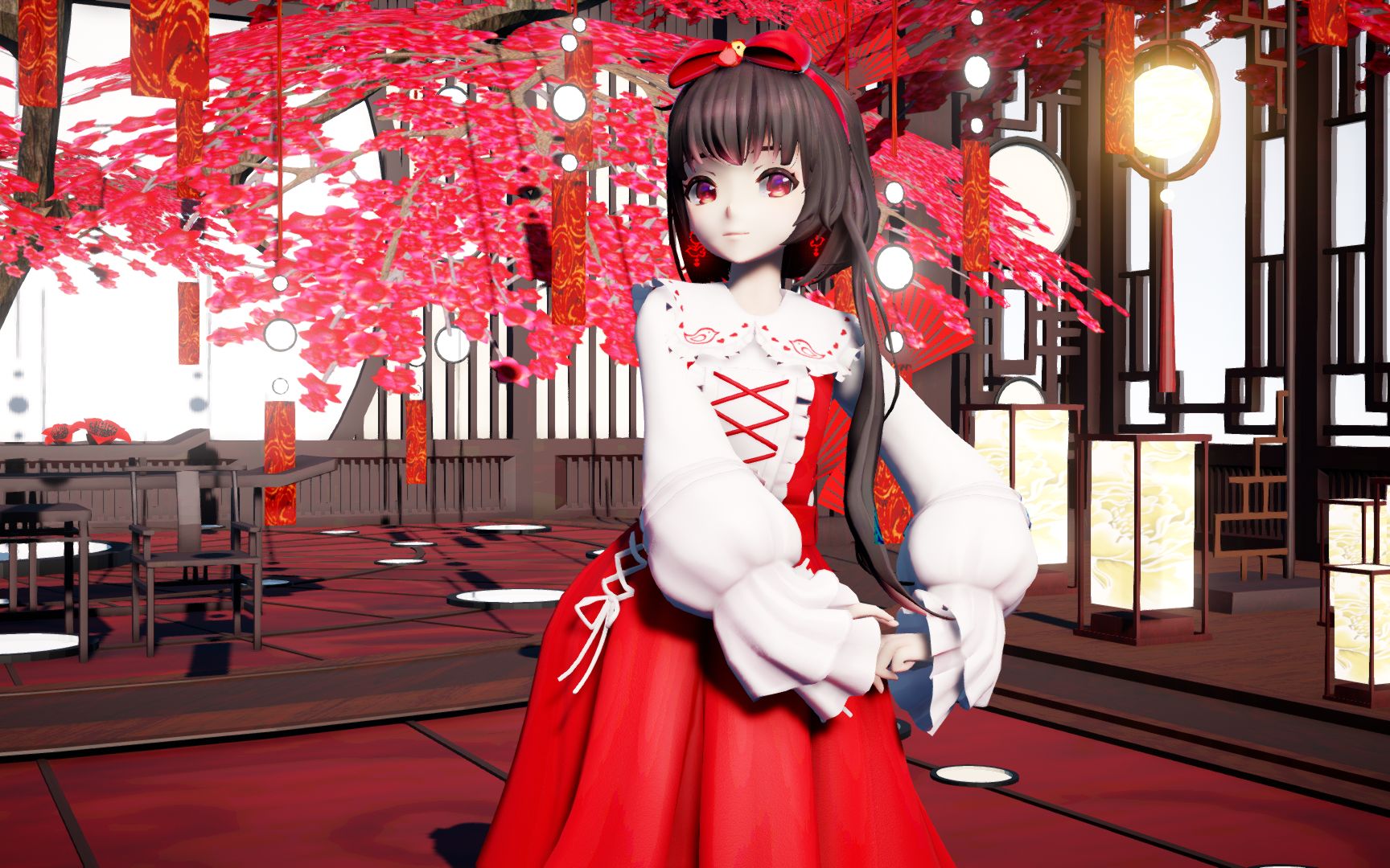 【大喜】-泠鸢yousa-洛丽塔 mmd（ray渲）_哔哩哔哩_bilibili