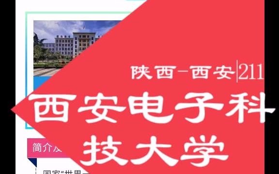 西安电子科技大学各校区,优势学科综合信息.哔哩哔哩bilibili