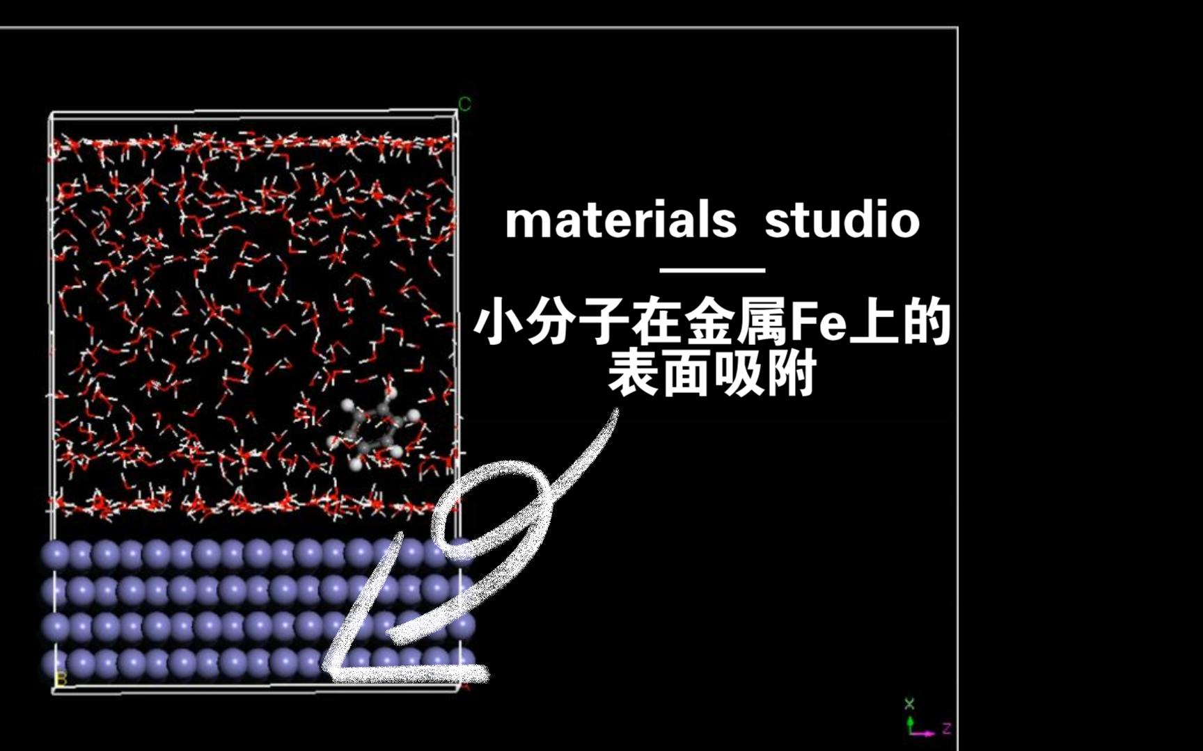 materials studio水溶液中小分子在Fe(1 1 0)面上的吸附模拟动画哔哩哔哩bilibili