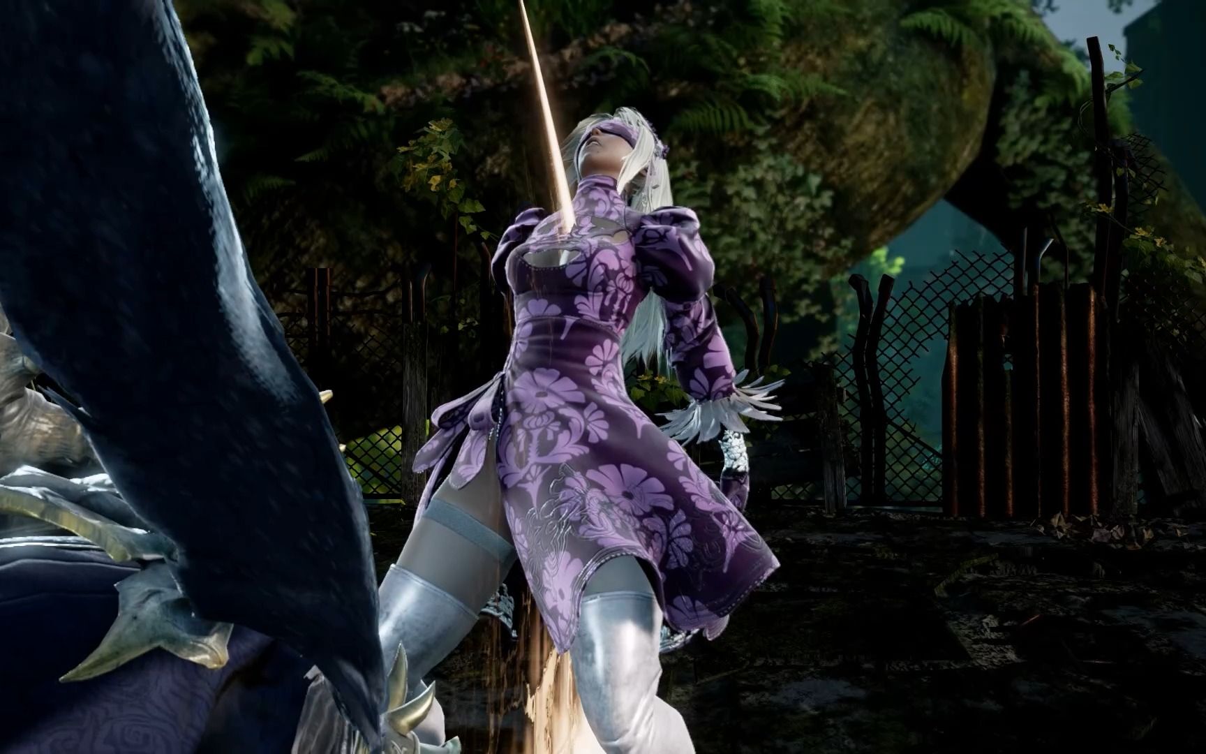 灵魂能力6 紫裙白色长筒靴2b小姐姐惨遭死神夺命处jue