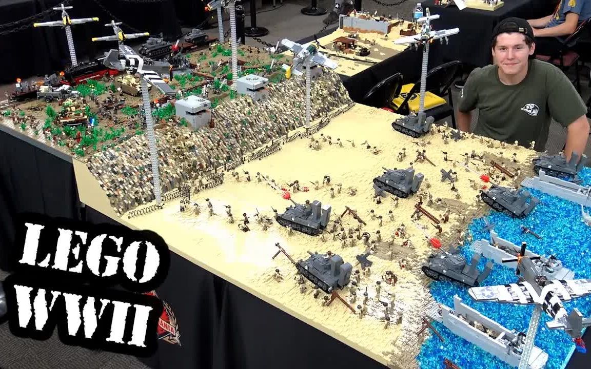 乐高大型第二次世界大战d日奥马哈海滩登陆战moc-拥有200个人仔!