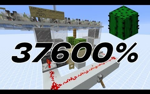 【火皇搬运】Minecraft37600%效率仙人掌农场1.13+哔哩哔哩bilibili