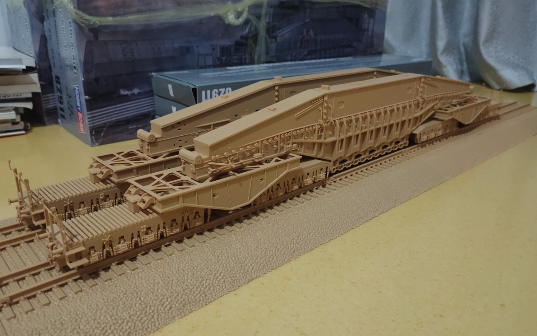 多拉列车炮模型制作 板车及车桥制作_哔哩哔哩_bilibili