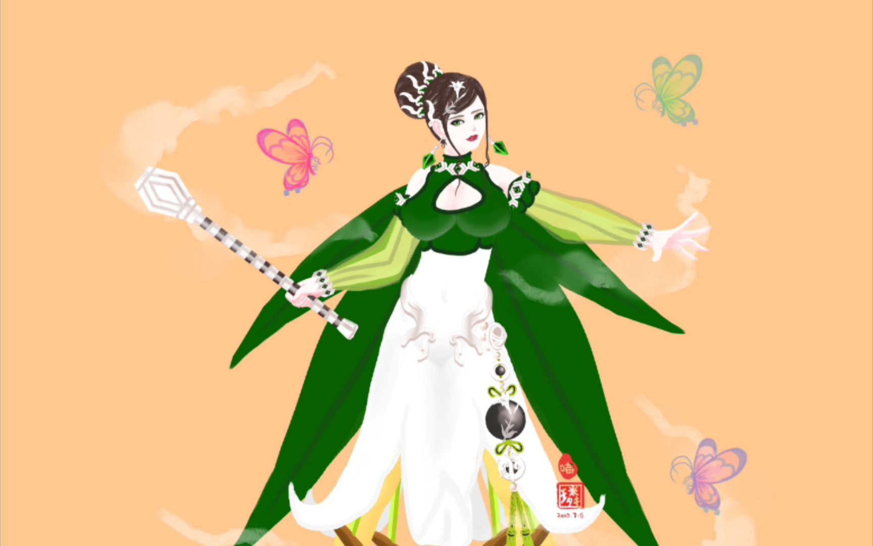 花卉-百合-拟人