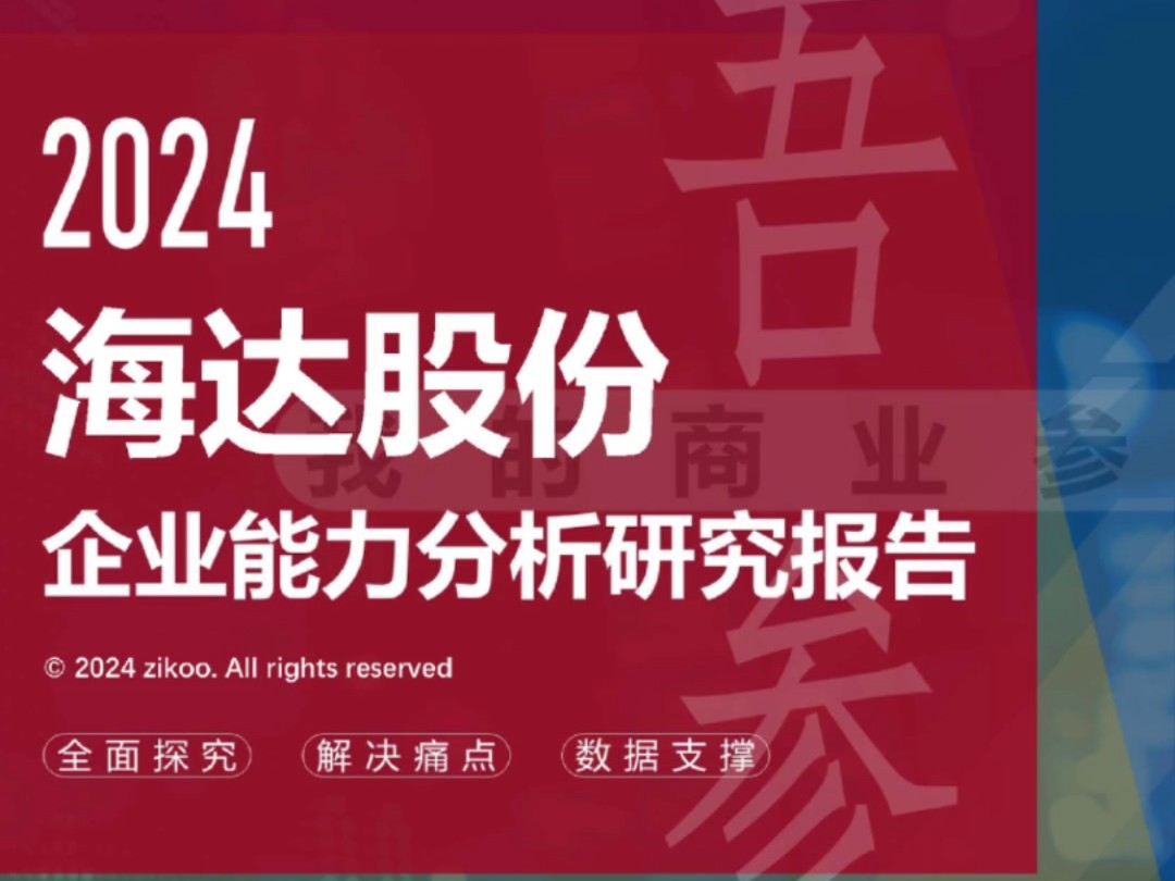 海达股份——2024企业能力分析研究报告哔哩哔哩bilibili