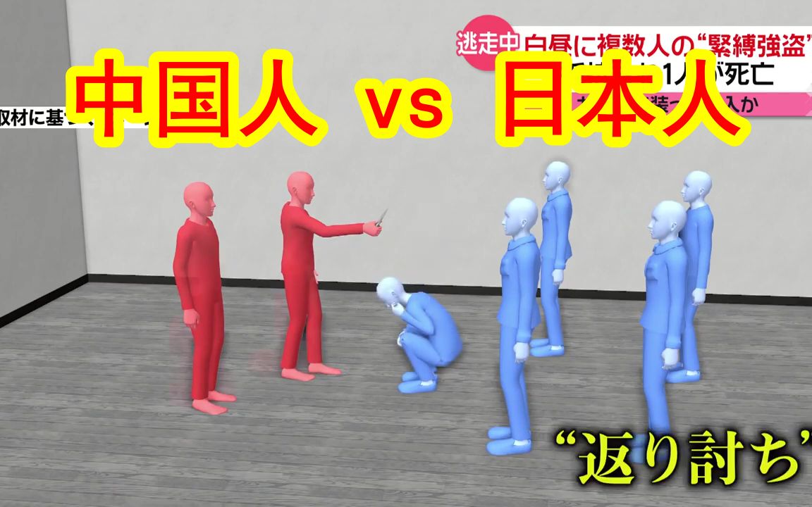 [图]【中日双语】池袋中国人遭日本人入室抢劫，中国人社长奋起反击，2v5寡不敌众被捆，却成功反杀一人。