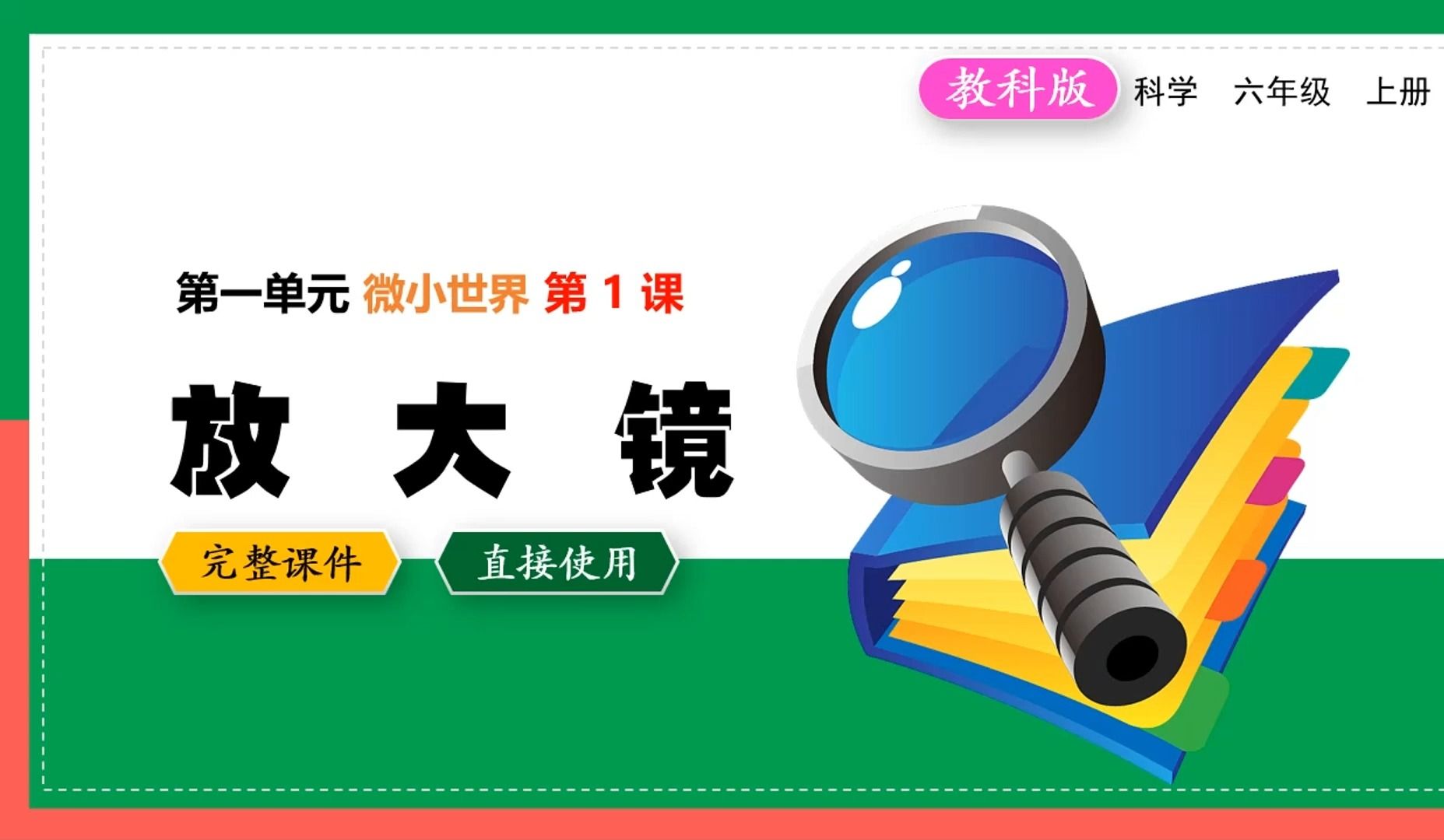 教科版科学六年级上册放大镜ppt课件