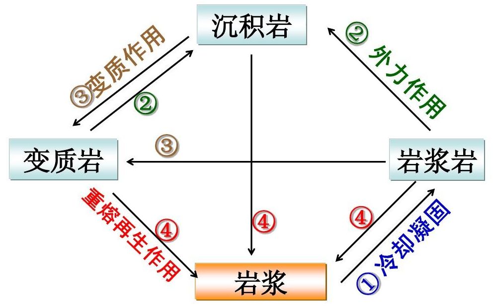 [地理教习]岩石圈的物质循环简单讲解哔哩哔哩bilibili