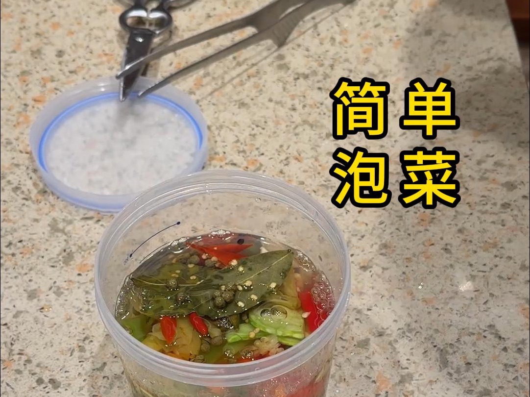 做饭剩下的边角料,做跳水泡菜.哔哩哔哩bilibili