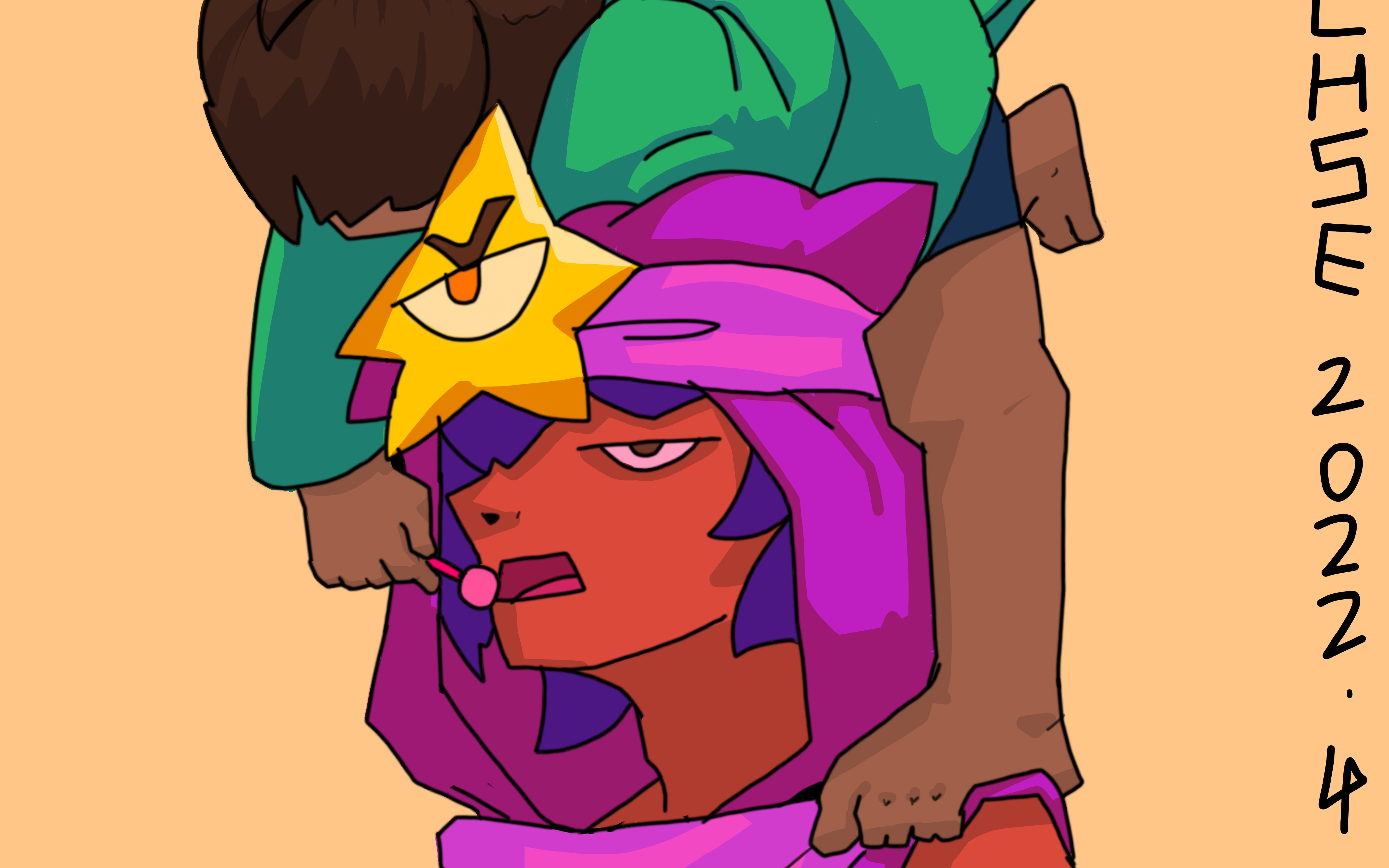 【荒野乱斗同人】沙迪x里昂 【绘画过程】