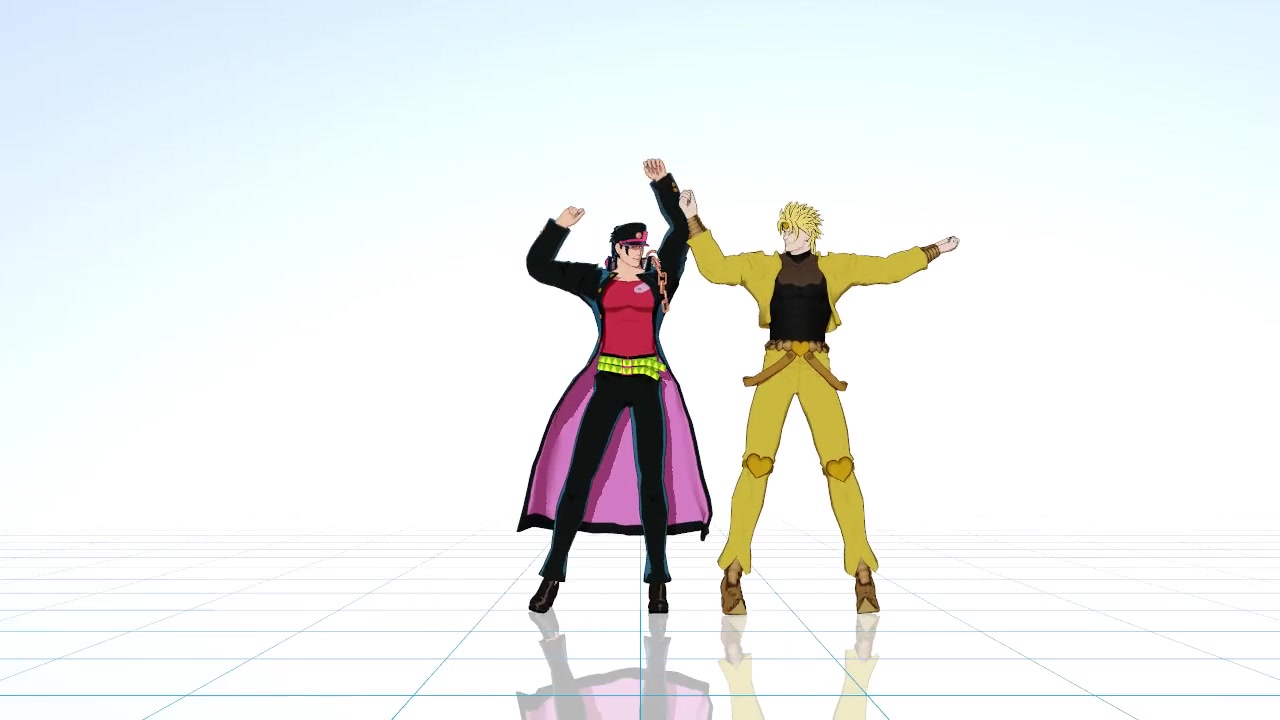 【jojo mmd】ミリオンダラードリーマー【動作配布】_嗶哩嗶哩_bili