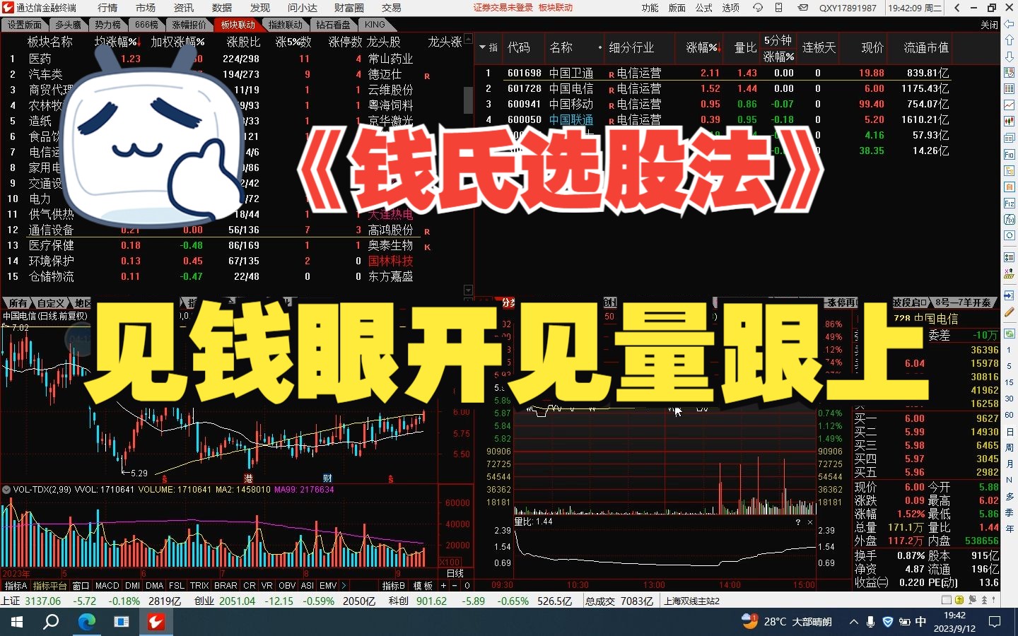 《钱氏选股法》见钱眼开见量跟上哔哩哔哩bilibili