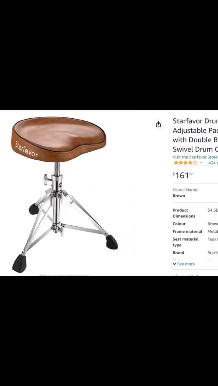 人体工程学鼓凳 架子鼓 一起学打鼓 乐器演奏 练鼓日常 打击乐