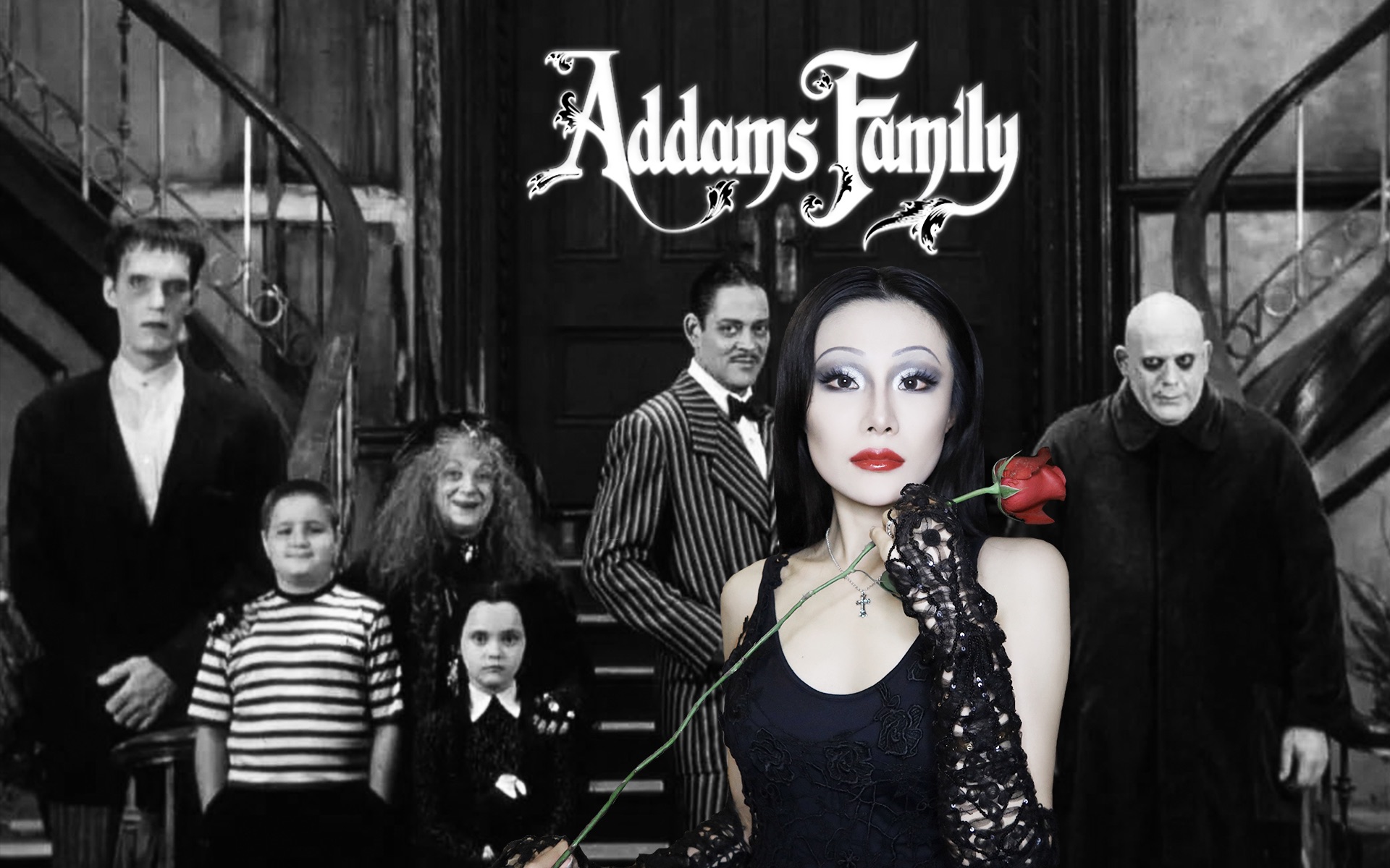 【gaudfather】亚当斯一家 | morticia addams 万圣节仿妆78_哔哩